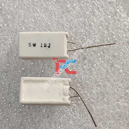 Điện trở R1Ω/5w sứ đứng