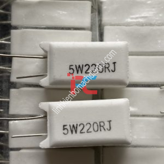 Điện trở  R220Ω/5w sứ đứng