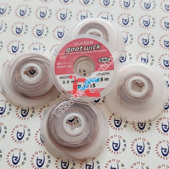 Dây hút thiếc Goot Wick 2.0mm - 1.5M (CP-2015)